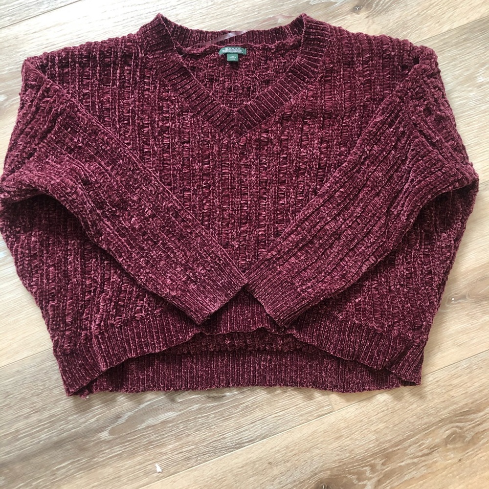 Maroon chunky sweater size XL